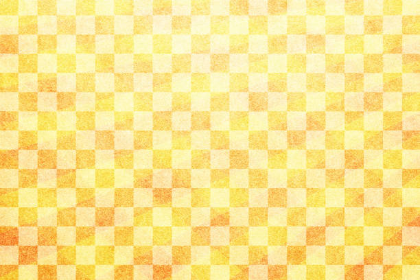 istock Japanese traditional gold checkered pattern abstract or geometric paper texture background 1290486610