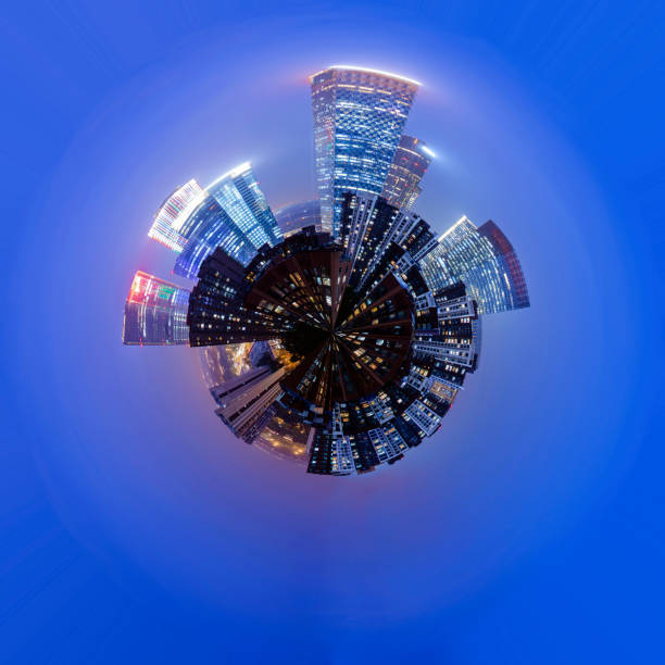 istock 360-degree panoramic view of the city at night 1290493545