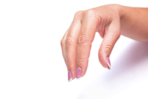 istock Natural manicure. French style manicure 1290493565