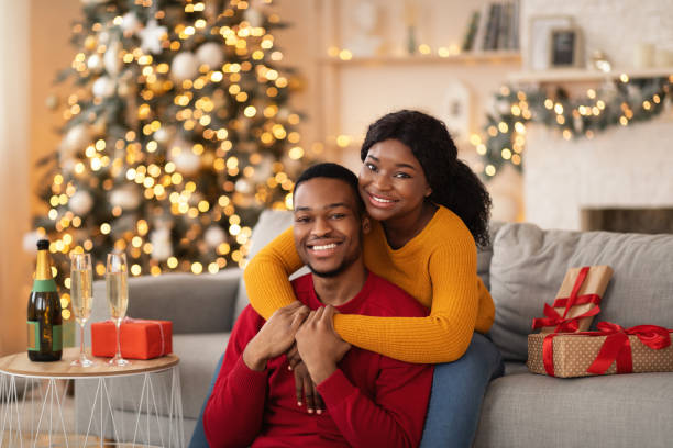 istock Relationship, date together on New Year night or Christmas eve 1290498316