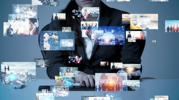 istock Social networking service concept. Streaming video. Video library. 1290498907