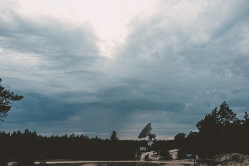 Irbene radio space telescope in Latvia