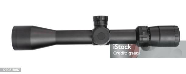High Scope Background High Powered Rifle Scope Isolated On A White Background Stock Photo ...