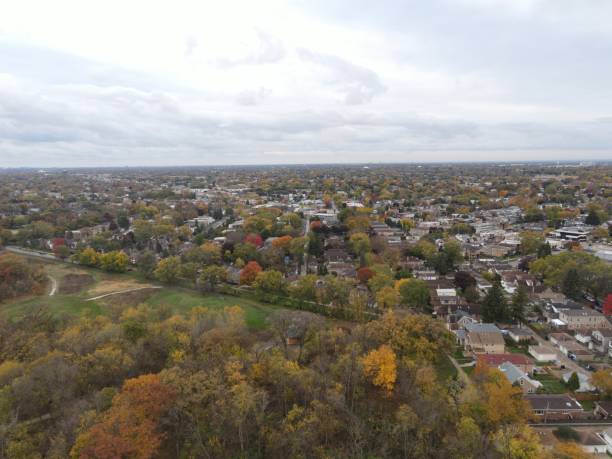 istock Aerial View of Chicago Skyline 1290515073