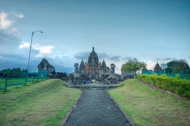 Smaller Temple within Prambanan Temple Complex stock photo