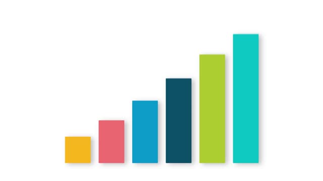Colorful growth graph business growth chart growth colorful market business graph market chart market colorful column graph column chart column colorful animation graph animation chart animation 3d