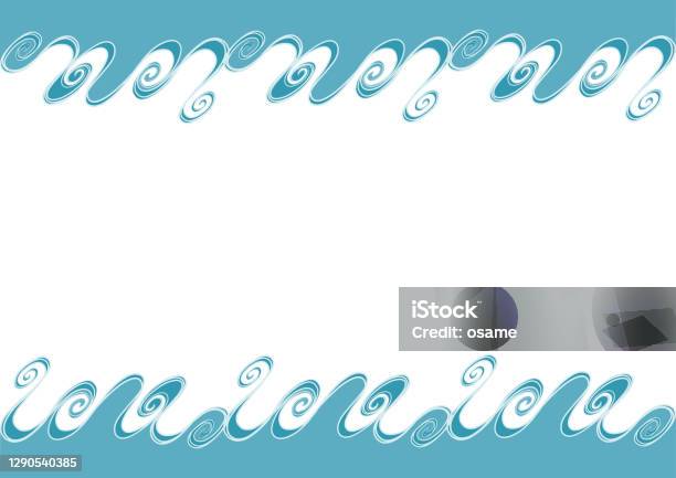 Wave Frame Pattern Wave Pattern Water Image Vector Illustration Frame Design Stock ...