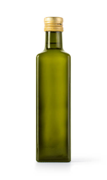 istock Olive oil bottle on a white 1290546662