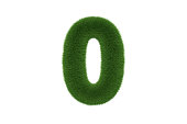 Number 0 with Grass