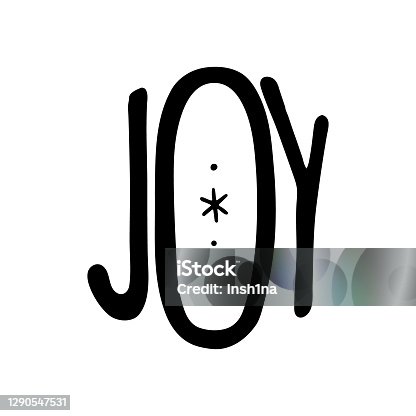 istock Handdrawn Christmas Lettering. Vector illustration, isolated on white 1290547531