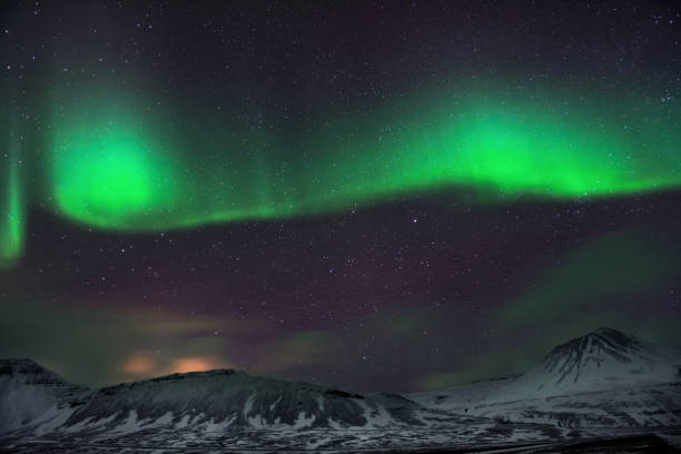 istock Amazing view on aurora borealis 1290549707