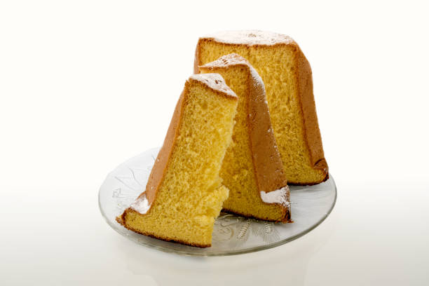 istock Pandoro, typical Italian Christmas dessert, cake cut with slices 1290549743