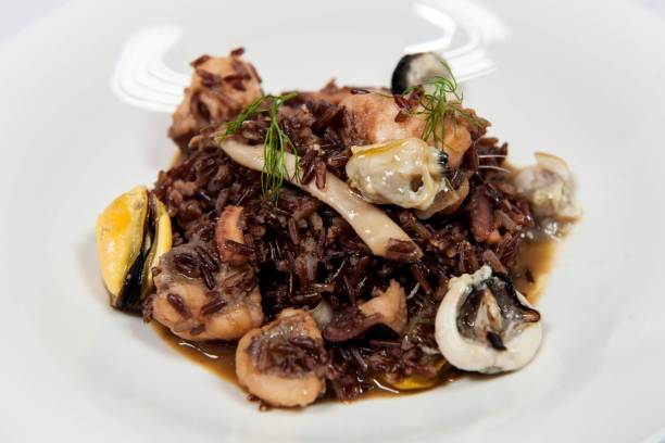 istock Risotto with seafood 1290552223