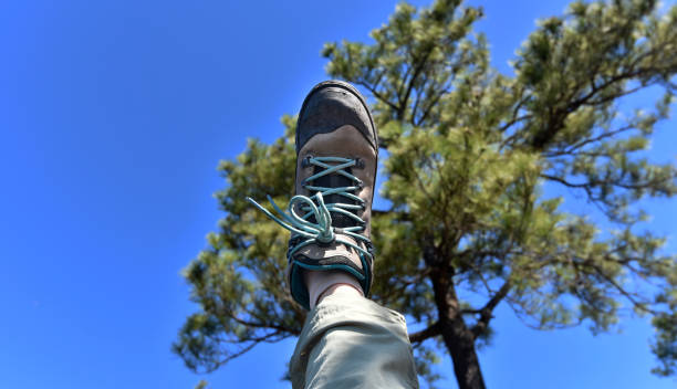 istock Happy leg to blue sky 1290552307
