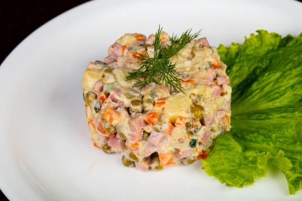 istock Traditional Russian salad 1290557387
