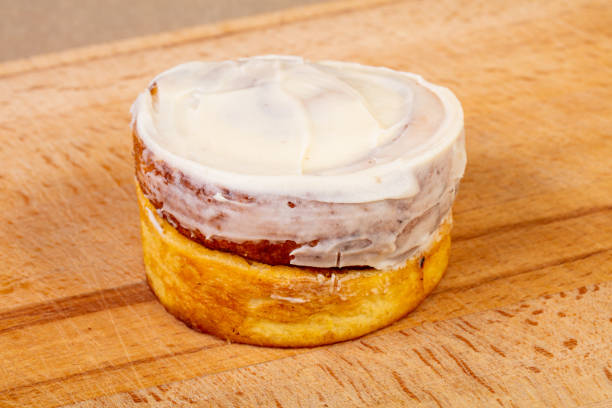 Close up of cinnamon bun