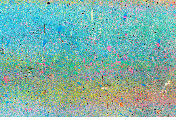 Abstract graffiti paintings on the concrete wall. Background texture