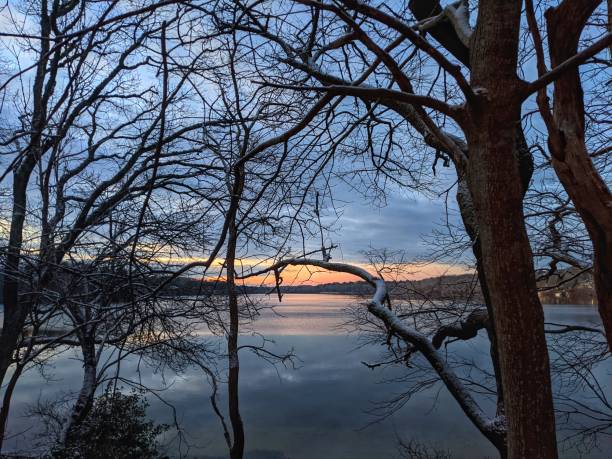 istock Sunrise on Mystic Lake Cape Cod 1290577522