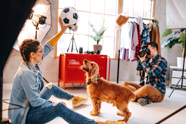 istock Happy atmosphere in photo studio 1290581104