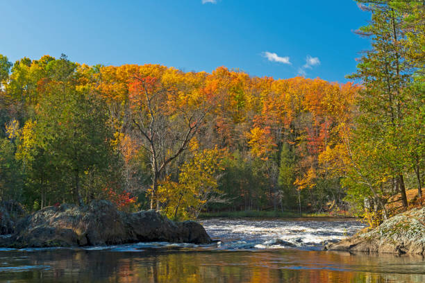 istock North Woods River Rushing to the Fall 1290587757