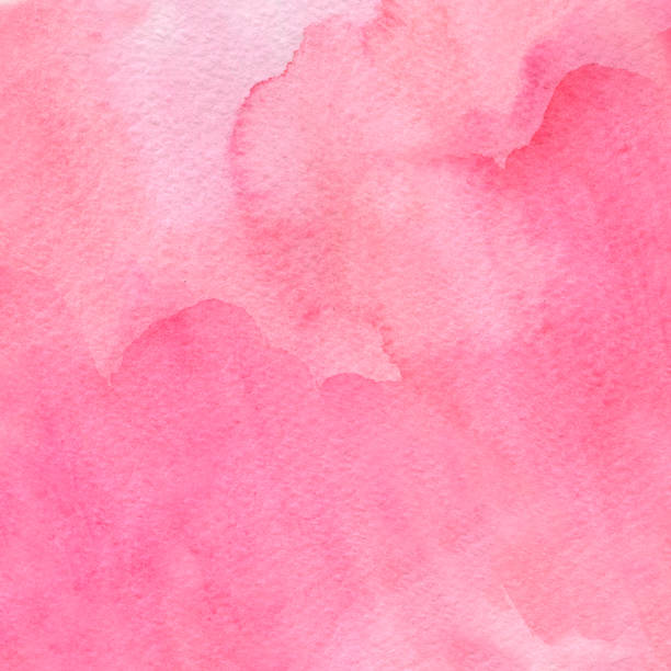 istock Pink watercolor background . Hand-drawn watercolor illustration 1290600058