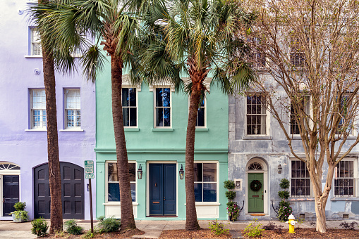 Charleston South Carolina street scene and architecture