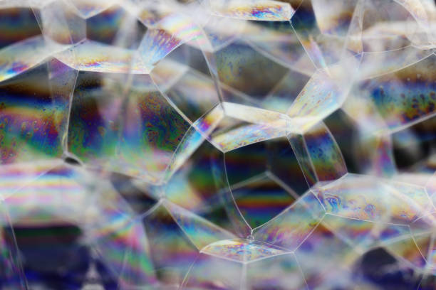 Macro shot of a soap bubble