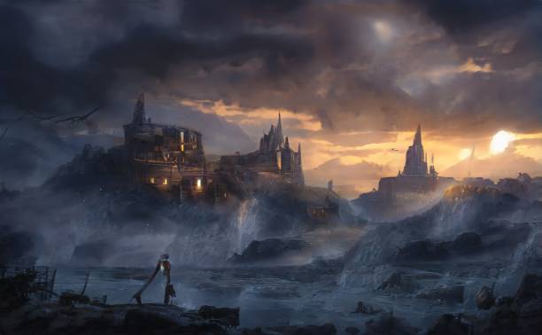 istock A village on the edge of the sea 1290614659