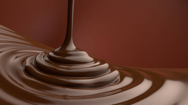 チョコレートを垂れ下がったイメージ。 - チョコレート ストックフォトと画像