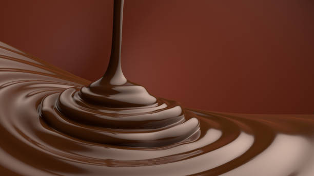 istock Rendered image of dripping chocolate. 1290636538