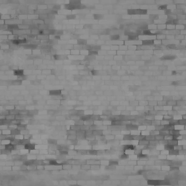 istock 8K castle brick wall roughness texture, height map or specular for Imperfection map for 3d materials, Black and white texture 1290643200