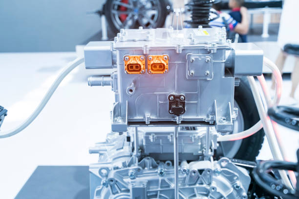 istock electric system of eco car engine Automotive part concept 1290646089