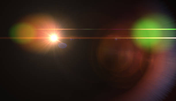 istock abstract glowing light sun burst with digital lens flare background. effect decoration with ray sparkles.Natural flare light. 1290648687