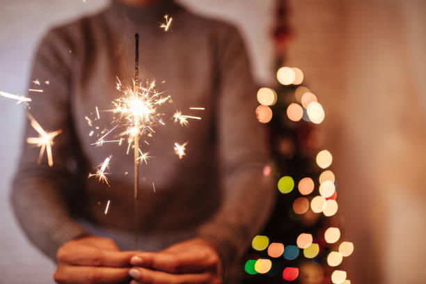 istock Christmas sparklers 1290653007