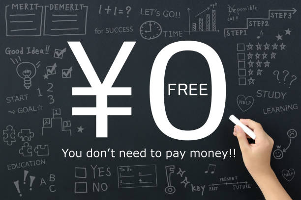 free service for japanese money images - savings finance education mortgage imagens e fotografias de stock