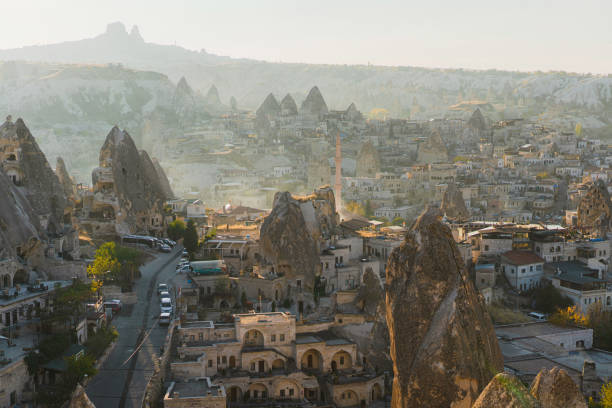 Scenic high angle view of Cappadocia in Turkey Scenic high angle view of Cappadocia in Turkey nevsehir stock pictures, royalty-free photos & images