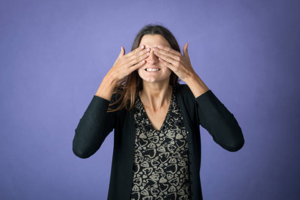 istock young woman doing like the three wise monkeys 1290660287