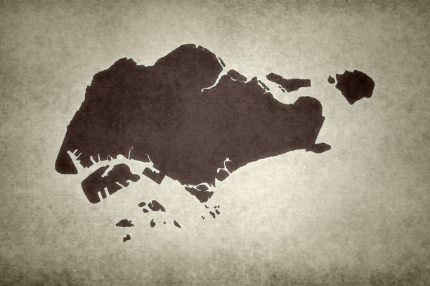 istock Grunge map of Singapore 1290670273