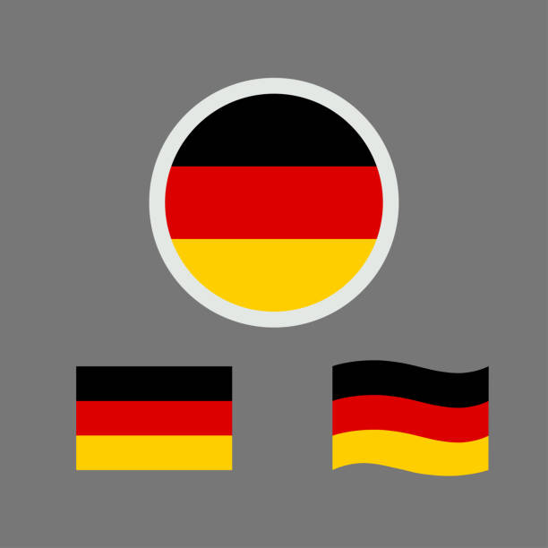 德國標誌符號的向量圖。德國標誌向量。德國國旗。 - 德國國旗 幅插畫檔、美工圖案、卡通及圖標
