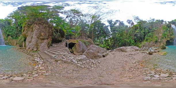 istock Beautiful tropical waterfall Philippines, Cebu. 360VR 1290671853