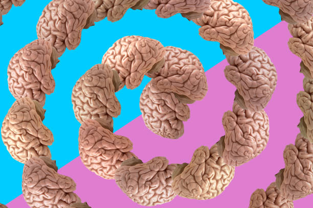 istock Colorful pattern of brain - Stock Photo 1290674836