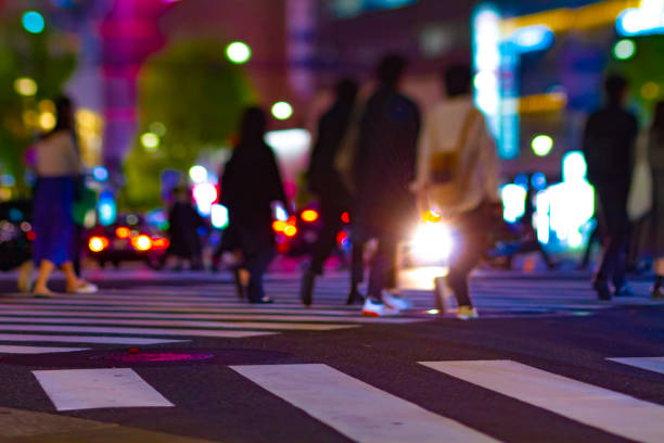 istock A night traffic jam at the crossing in Ginza long shot 1290678521
