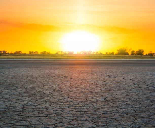 istock dry salene desert at the sunset 1290678849