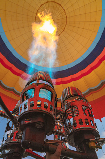 FLames in hot air balloon