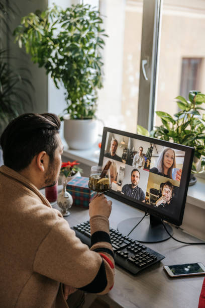 istock Corporate Virtual Christmas Party 1290680827
