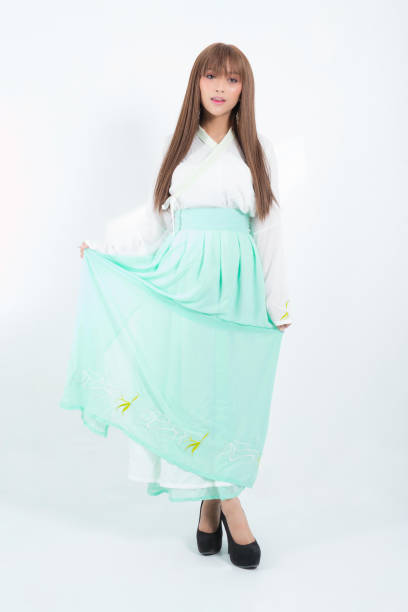 istock Beautiful korean woman portrait in studio. 1290685638