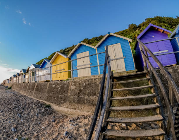 istock Row of Cromer beach huts on the Norfolk coast 1290688569