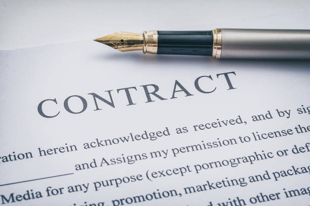 istock Business contract and pen. 1290691191