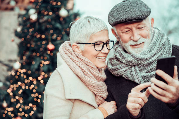 istock Beautiful senior couple during Christmas 1290692072