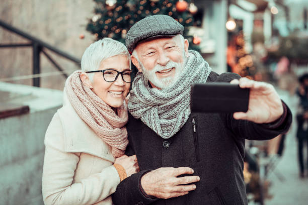 istock Beautiful senior couple during Christmas 1290692090
